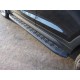 Пороги алюминиевые ТСС с накладкой чёрные для Hyundai Tucson 2015-2018 артикул HYUNTUC15-10BL