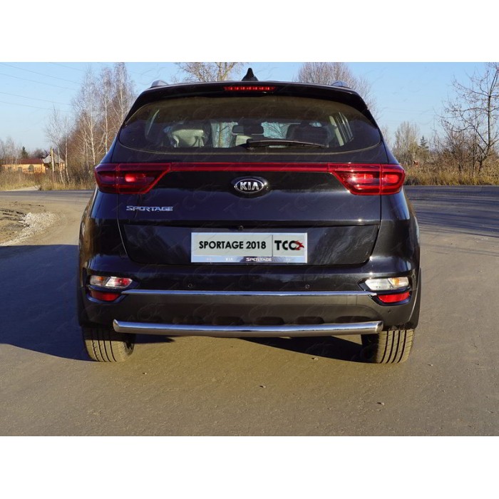 Защита заднего бампера 60 мм для Kia Sportage 2019-2022 артикул KIASPORT18-40
