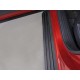 Пороги алюминиевые Slim Line Black для Mazda CX-9 2017-2023 артикул MAZCX917-24B