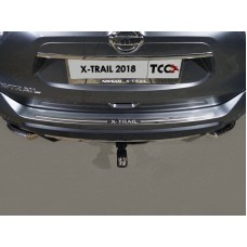 Накладка на задний бампер зеркальный лист надпись X-Trail для Nissan X-Trail T32 2018-2023