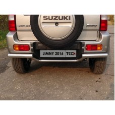 Защита заднего бампера 60/42 мм для Suzuki Jimny 2012-2018
