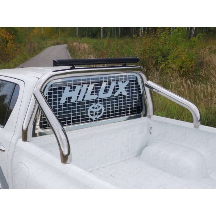 Защита кузова и заднего стекла с фарой  для Toyota Hilux/Hilux Black Onyx 2015-2023 артикул TOYHILUX15-49