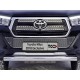 Решётка радиатора верхняя лист для Toyota Hilux Exclusive 2018-2020 артикул TOYHILUXEXC18-02