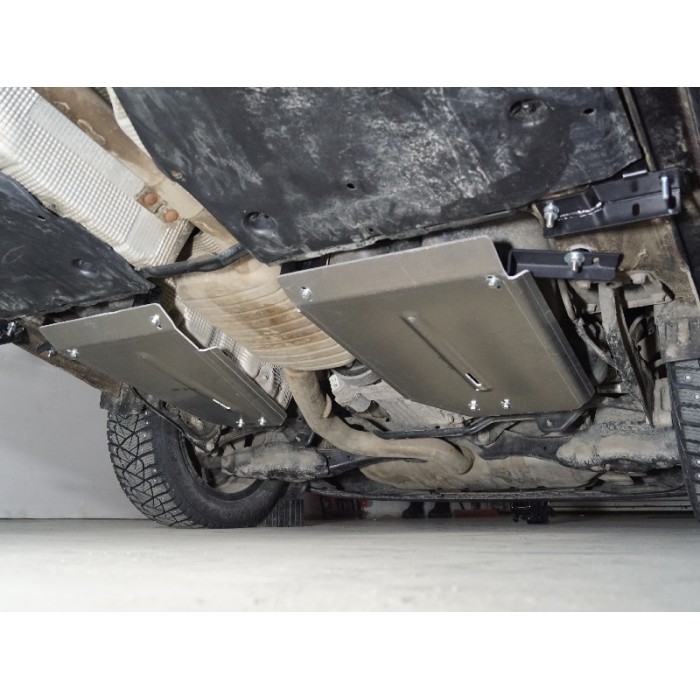 Защита бака ТСС алюминий (комплект 2 шт) 4 мм на 4WD для Volkswagen Taos 2021-2023