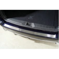 Накладка на задний бампер шлифованная для Subaru Outback 2021-2023
