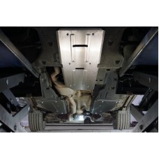 Защиты комплект ТСС алюминий (картер, акпп, задний редуктор, бак) 4 мм на 4WD для Genesis GV80 2020-2023