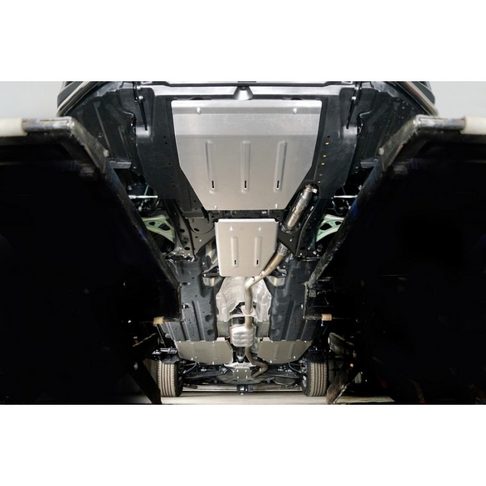 Защиты комплект ТСС алюминий (картер, кпп, дифференциал, бак правая) 4 мм для Subaru Outback 2021-2023
