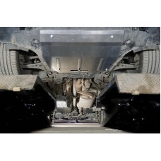 Защиты комплект ТСС алюминий (картер и кпп, бака, заднего редуктора) 4 мм на 4WD 2.0 для GAC GS8 2021-2023