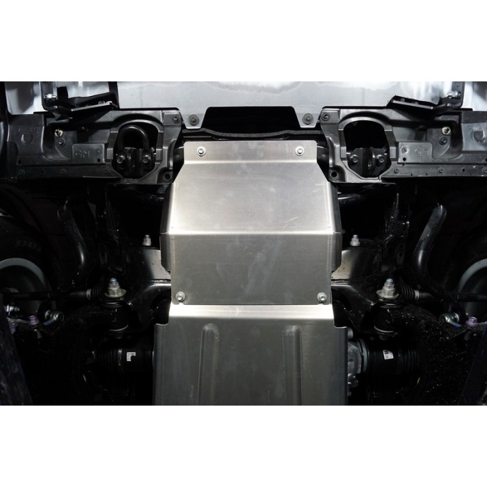 Защита радиатора ТСС алюминий 4 мм для Toyota Land Cruiser 300 2021-2023