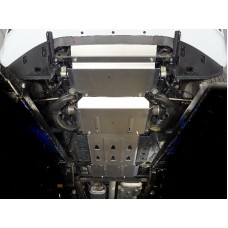 Защиты комплект ТСС алюминий (радиаторов, переднего моста, АКПП, раздаточной коробки) 4 мм для Genesis GV80 2020-2023