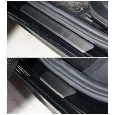 Накладки на пороги шлифованные для Hyundai Elantra 2019-2021