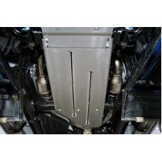 Защита АКПП и раздаточной коробки ТСС алюминий 4 мм для Toyota Land Cruiser 300 2021-2023