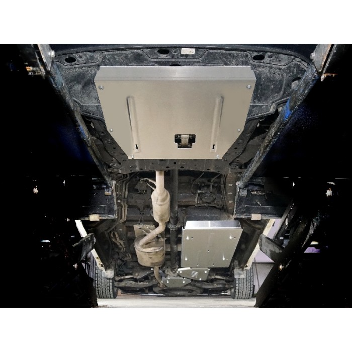Защиты комплект ТСС алюминий (картер, АКПП, бак, емкость с AdBlue, задний редуктор) 4 мм для Hyundai Staria 2021-2023