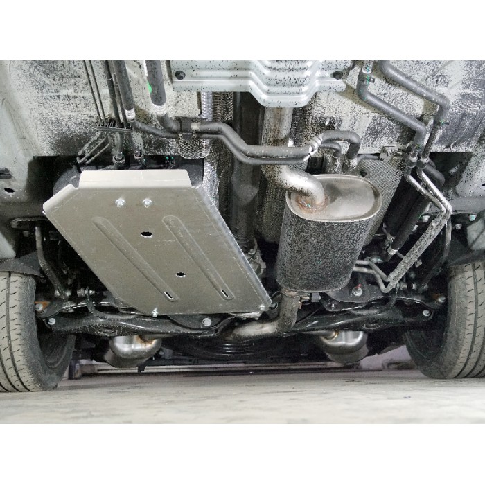 Защита бака и заднего редуктора ТСС алюминий 4 мм на 4WD 2.0 для Exeed VX 2021-2023