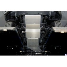 Защиты комплект ТСС алюминий (картер, передний мост, кпп, рк) 4 мм на 4WD 2.0 для Great Wall Poer 2021-2023