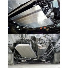 Защиты комплект ТСС алюминий (картер, кпп, бак, задний редуктор) 4 мм  на 4WD 2.0 для Exeed VX 2021-2022