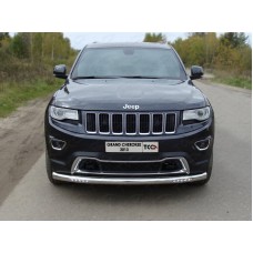 Защита переднего бампера с ДХО 76,1 мм для Jeep Grand Cherokee 2013-2017