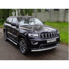 Защита переднего бампера 76,1 мм для Jeep Grand Cherokee 2017-2021