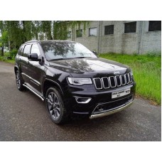 Защита передняя овальная короткая 75х42 мм для Jeep Grand Cherokee 2017-2021