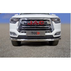 Защита переднего бампера с ДХО 76,1 мм на 4WD 2.4T МКПП для JAC T8 Pro 2020-2024