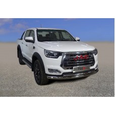 Защита передняя двойная 76,1-42,4 мм на 4WD 2.4T МКПП для JAC T8 Pro 2020-2024