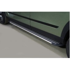 Пороги алюминиевые Slim Line Silver 1720 мм на 2WD 1.6T для Jaecoo J7 2023-2024