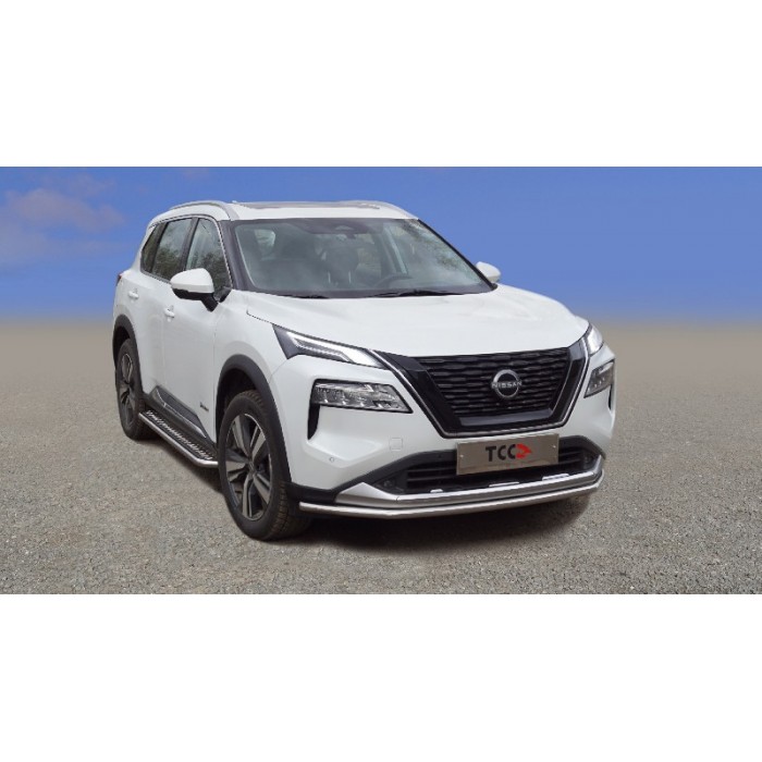 Защита переднего бампера 42,4 мм на 4WD для Nissan X-Trail T33 2023-2024