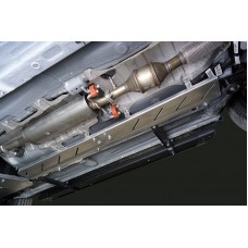 Защита топливопровода ТСС алюминий 4 мм (комплект 2 шт) для Москвич 3/JAC JS4 2020-2023