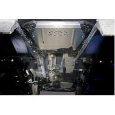 Защиты комплект алюминий 4 мм (картер, кпп, бак, топливопровод) на 2WD 1.5T для Haval M6 2021-2023