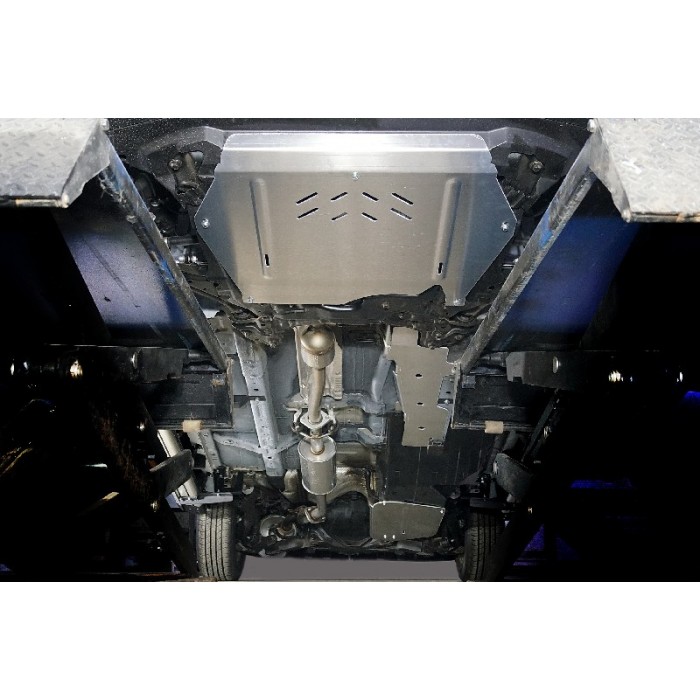 Защиты комплект алюминий 4 мм (картер, кпп, бак, топливопровод) на 2WD 1.5T для Haval M6 2021-2023