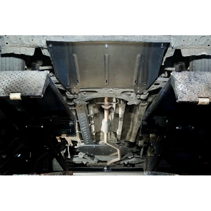 Защиты комплект ТСС алюминий 4 мм (картера, кпп, бака, топливопровода) на 2WD 1.5T для Gac GS5 2020-2024