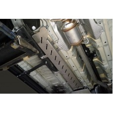Защита топливопровода ТСС алюминий 4 мм (комплект 2 шт) на 4WD 2.0L для Exeed RX 2023-2024