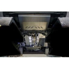 Защиты комплект ТСС алюминий 4 мм (картер, кпп, трубок кондиционера, топливопровод, бак, адсорбер) на 2WD для Jetour X90 Plus 2023-2024