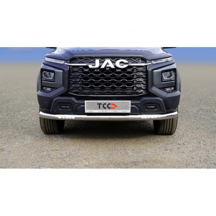 Защита переднего бампера с ДХО 76,1 мм на 4WD для JAC T9 2024