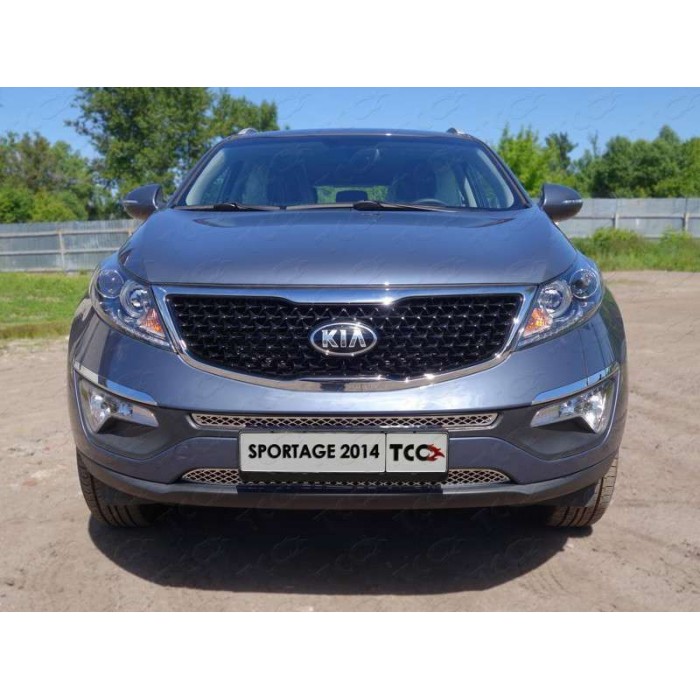 Накладка решётки радиатора нижняя лист для Kia Sportage 2014-2015 артикул KIASPORT14-17