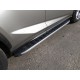 Пороги алюминиевые ТСС с накладкой для Lexus NX-200t 2014-2017 артикул LEXNX20015T-19AL