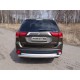 Защита заднего бампера овальная 75х42 мм для Mitsubishi Outlander 2015-2018 артикул MITOUT15-20