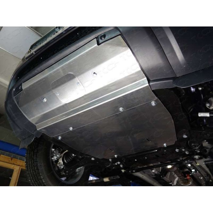 Защита радиатора ТСС алюминий 4 мм для Land Rover Discovery Sport 2014-2023 артикул ZKTCC00185