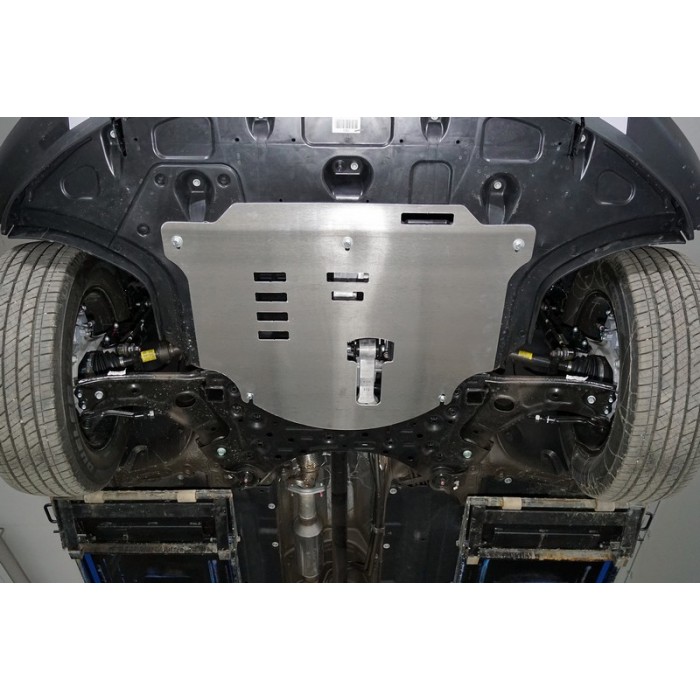 Защита картера и КПП ТСС, алюминий 4 мм для Hyundai Palisade 2020-2023 артикул ZKTCC00482