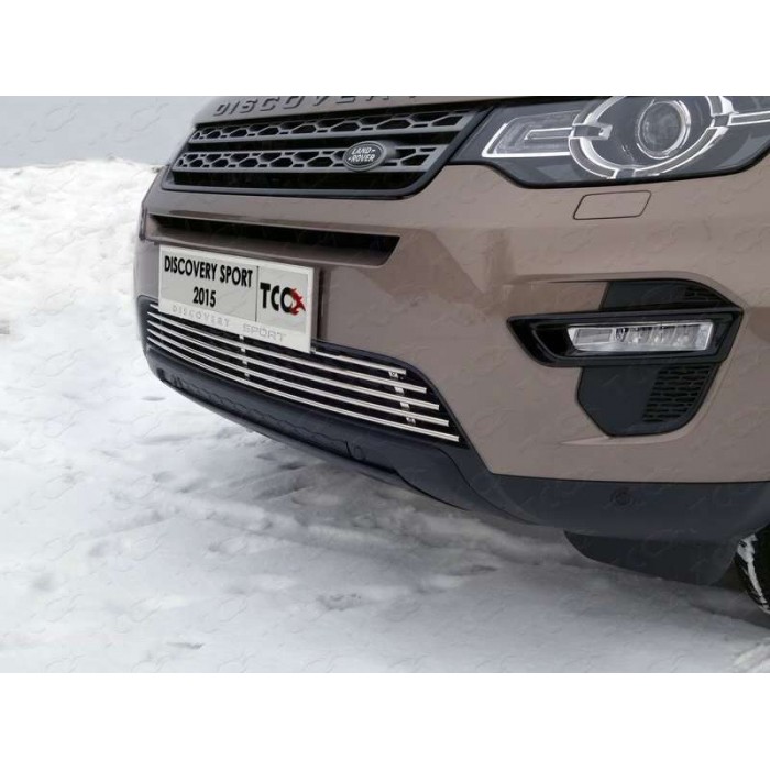 Накладка решётки радиатора 12 мм для Land Rover Discovery Sport 2014-2023 артикул LRDISSPOR15-02