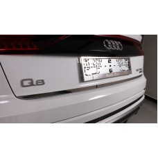 Накладка на заднюю дверь лист зеркальный  для Audi Q8 2018-2023