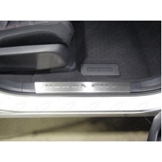 Накладки на пластиковые пороги лист шлифованный надпись Honda CR-V 2 шт для Honda CR-V 2017-2022