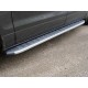 Пороги алюминиевые ТСС с накладкой серые для Hyundai H1 Starex 2007-2018 артикул HYUNH113-11GR