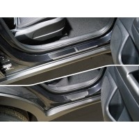 Накладки на пороги лист зеркальный 4 шт для Kia Sportage 2019-2024