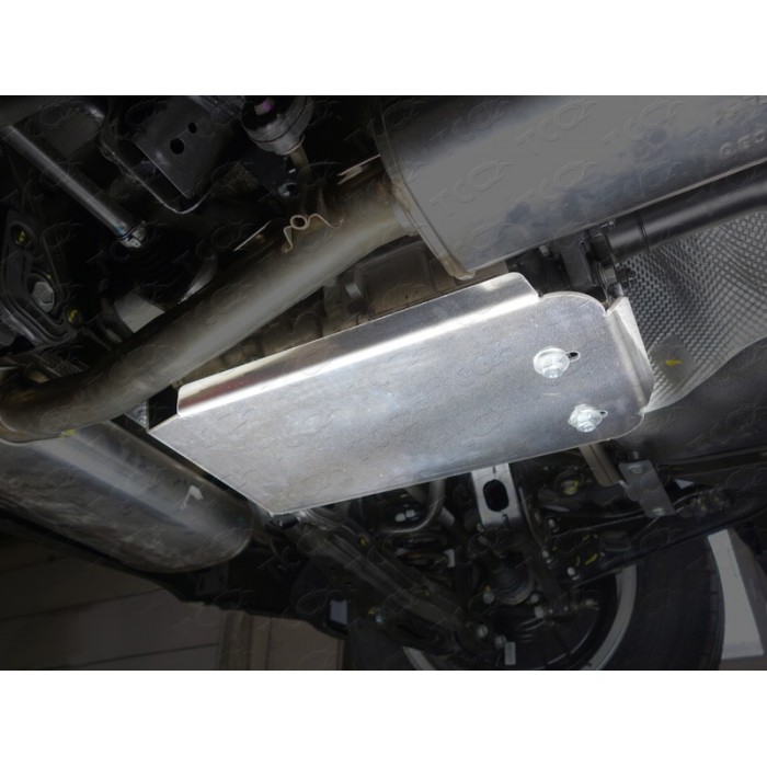 Защита заднего редуктора ТСС алюминий 4 мм для Hyundai Tucson/Kia Sportage 2015-2022 артикул ZKTCC00173
