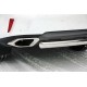 Защита заднего бампера овальная овал 75х42 мм для Lexus RX-200t/350/450h 2015-2023 артикул LEXRX200t15-24