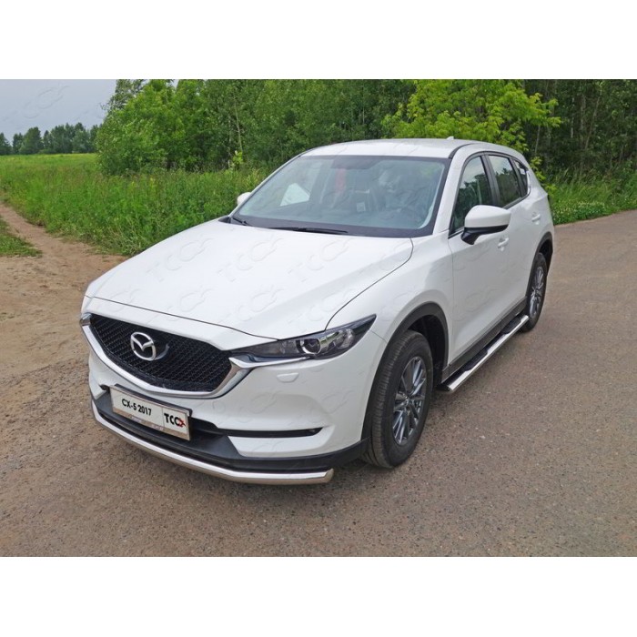 Защита переднего бампера 60 мм для Mazda CX-5 2018-2024 артикул MAZCX517-33