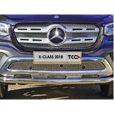 Накладка решётки радиатора верхняя лист для Mercedes-Benz X-Class 2018-2020