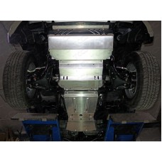 Защиты комплект алюминий 4 мм радиатор, картер, кпп, рк, бак  для Mitsubishi L200 2015-2019