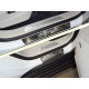 Накладки на пороги зеркальный лист надпись Porsche 4 штуки для Porsche Cayenne Turbo 2018-2023 артикул PORSCAY18-05